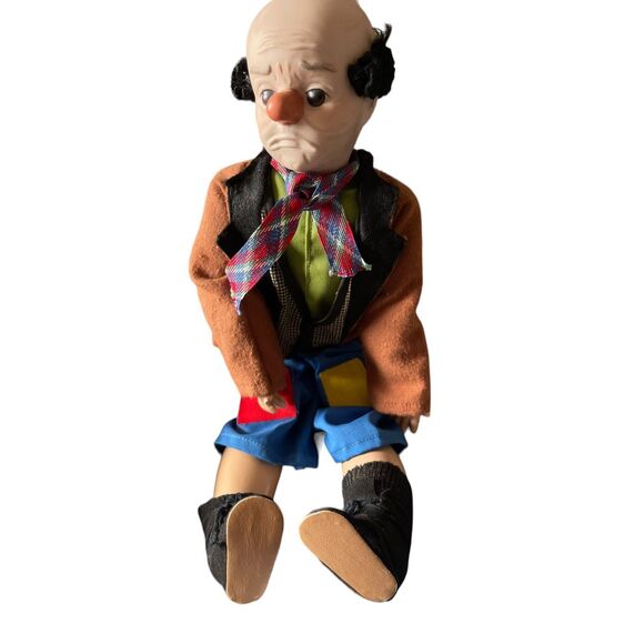 1950s Baby Barry’s Emmett Kelly Willie The Clown Hobo Doll Action Figure 16” - Picture 1 of 13